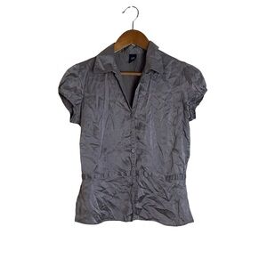 Gap 100% silk blouse light brown. Size small